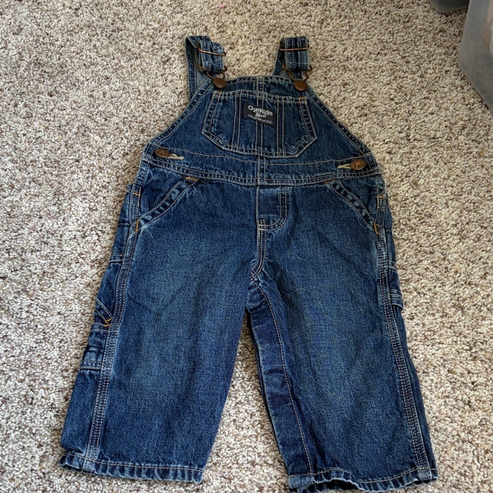 OshKosh B'gosh Navy Denim Kids Overalls